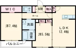 リラフォートB【3階】の間取り