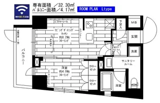 ステージグランデ千歳烏山アジールコート【1階】の間取り