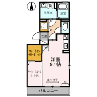 ボヌール フルール【3階】の間取り