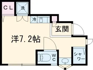 ザ等々力アジト【1階】の間取り