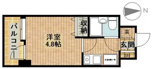 ダイアパレスステーションプラザ武蔵新城【6階】の間取り