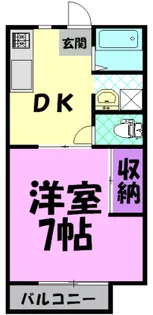 見目ハイツ【1階】の間取り