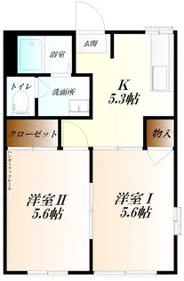 コーポ神田 WiFi対応【1階】の間取り