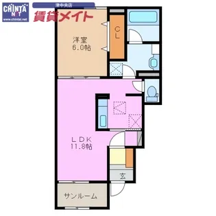 サン・マーレ A【1階】の間取り