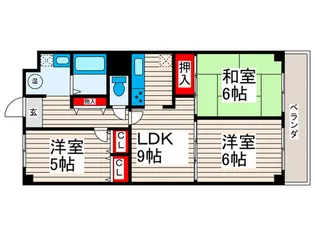 尾竹橋公園スカイハイツ【1階】の間取り
