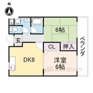 エクセル池田【3階】の間取り