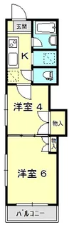 レジデンスカープ甲府【5階】の間取り