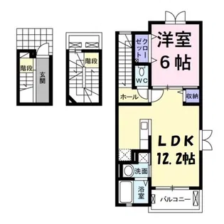 リーベ レーベン【3階】の間取り