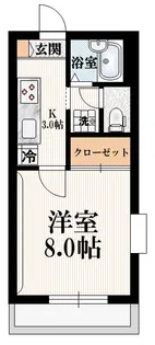 メゾン ド ポルックス【1階】の間取り