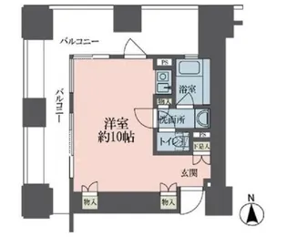 ルネ新宿御苑タワー【18階】の間取り