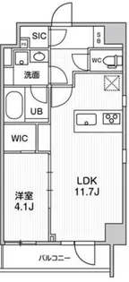 ALTERNA浅草【9階】の間取り