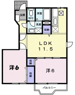 メリーヒルズ【1階】の間取り