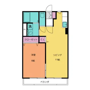 イエローハイツ【2階】の間取り