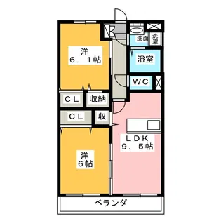 アスリート【2階】の間取り