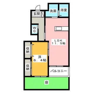 エルシャトーII【2階】の間取り