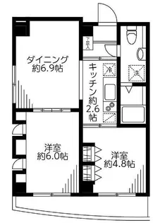 F.S.C.新宿マンション【3階】の間取り