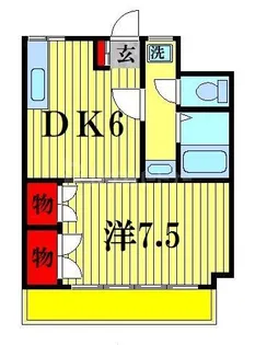 千多慶マンション【4階】の間取り