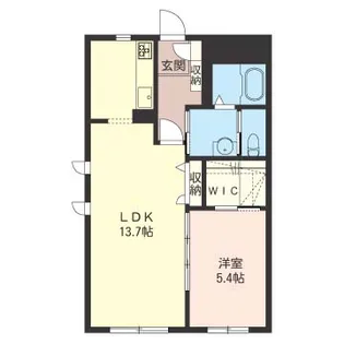 レジデンスエスト【2階】の間取り