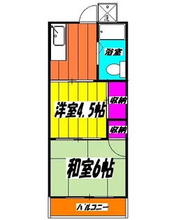 コーポ緑風【2階】の間取り
