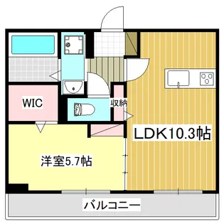 ヴェルデ遠見塚【2階】の間取り