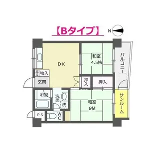 サンピア泉ヶ丘【9階】の間取り