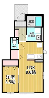CaSa船晴【1階】の間取り
