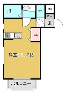 ソレイユ上杉【1階】の間取り