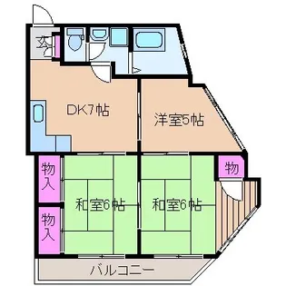 第2三和ビル【3階】の間取り