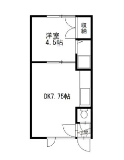 シャルム緑ヶ岡【1階】の間取り
