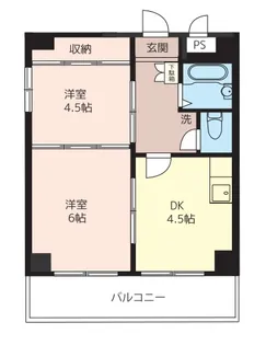 オリンピア井荻【4階】の間取り