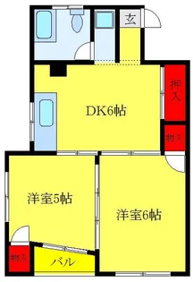 コンフォート竜泉クボタ【5階】の間取り