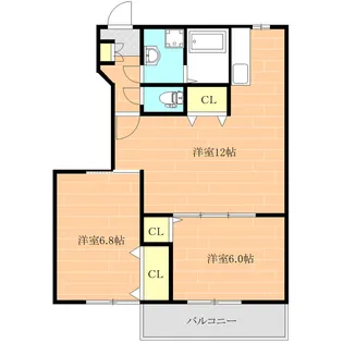 インペリアルB【1階】の間取り