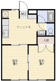 みどりハイツ【1階】の間取り