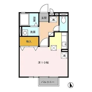 サウス レグルス【1階】の間取り