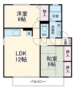 ハイツサンバレー【1階】の間取り