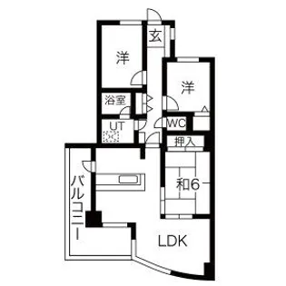 イマージュアークヒルズ黒崎西【14階】の間取り