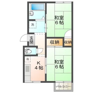 コーポ福村【2階】の間取り