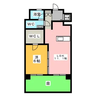 PARKSIDE KUNO【1階】の間取り