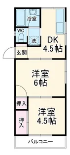 コーポヒサジマ南棟【2階】の間取り