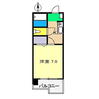 1Kの間取り画像