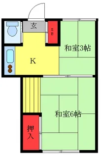 金剛荘【2階】の間取り