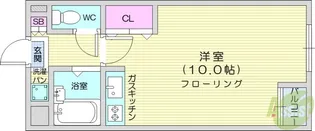 ブランドール河原町プラザ【1階】の間取り