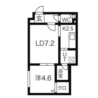 ブランノワール中の島【2階】の間取り