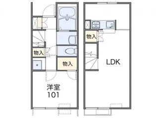 レオネクスト桑の葉【1階】の間取り