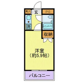 ジョイフル池上【5階】の間取り