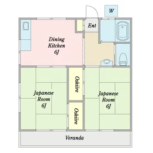 ハイツみすず【2階】の間取り