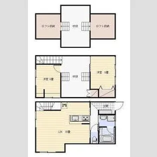静岡県浜松市中央区十軒町【一戸建】の間取り