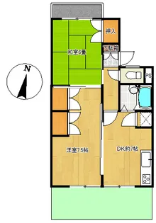 イリュージョン神明B棟【1階】の間取り