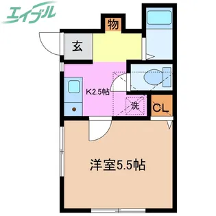 モンパレス2【1階】の間取り