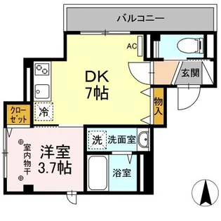 ホリビル【5階】の間取り